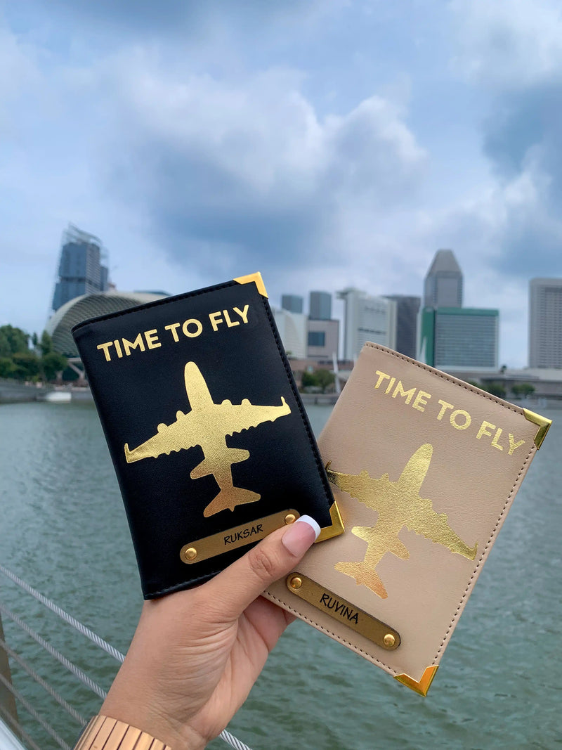 Golden Voyage and Jetsetter Couple Passport Covers