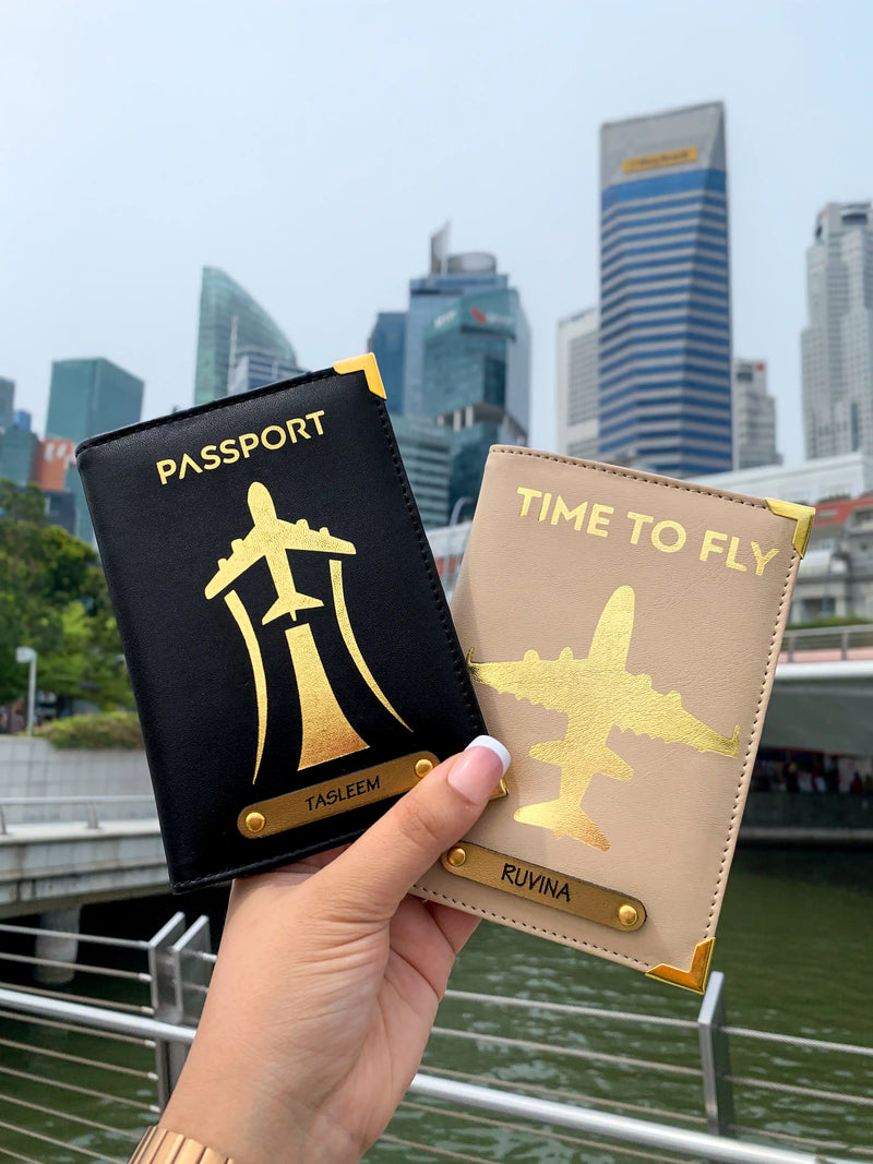 Golden Voyage and Jetsetter Couple Passport Covers