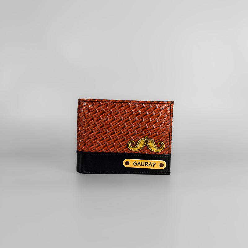 Personalized Wallet For Men Brown Color By TPC GIFTS Open View