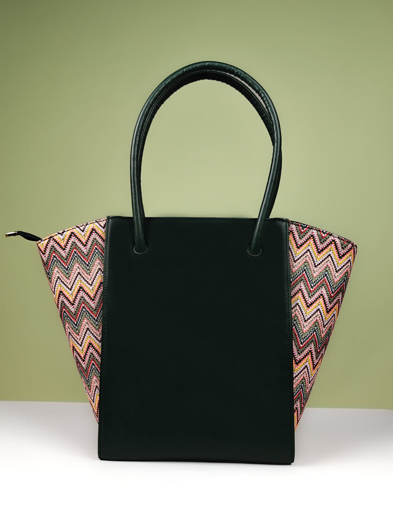 Tote Bags For Women - Emerald Fusion Edition Pattern Edition By Tpc Gifts Back Shot 