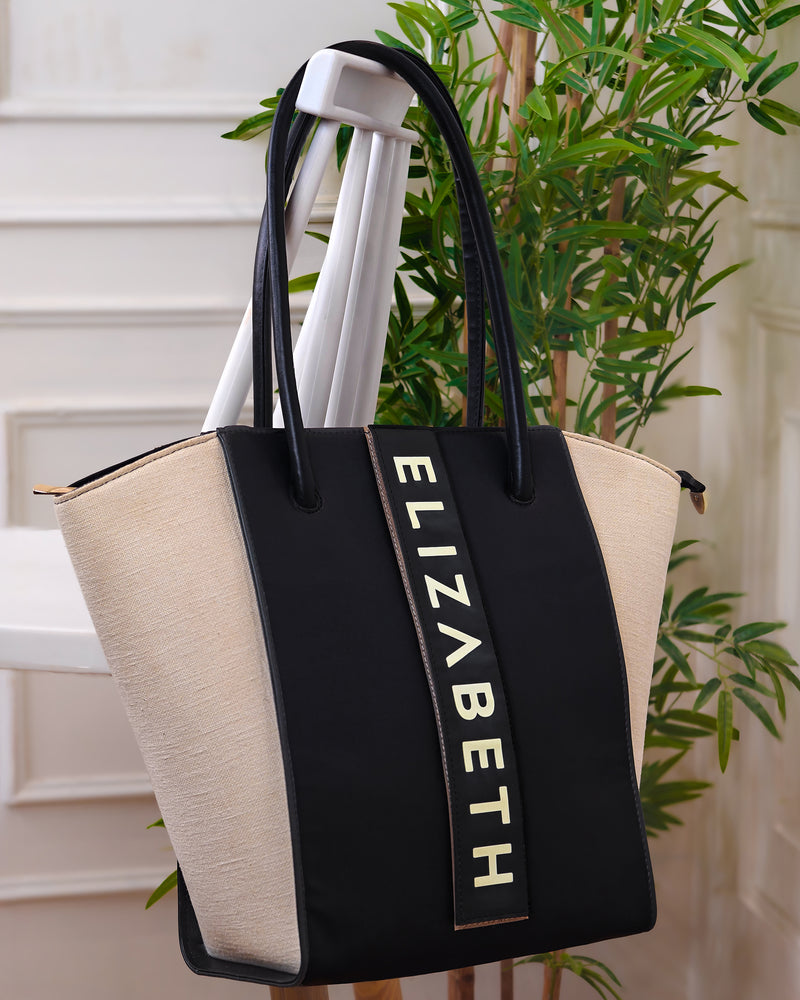 Tote Bags For Women - Frost & Noir Edition By Tpc Gifts Front Shot