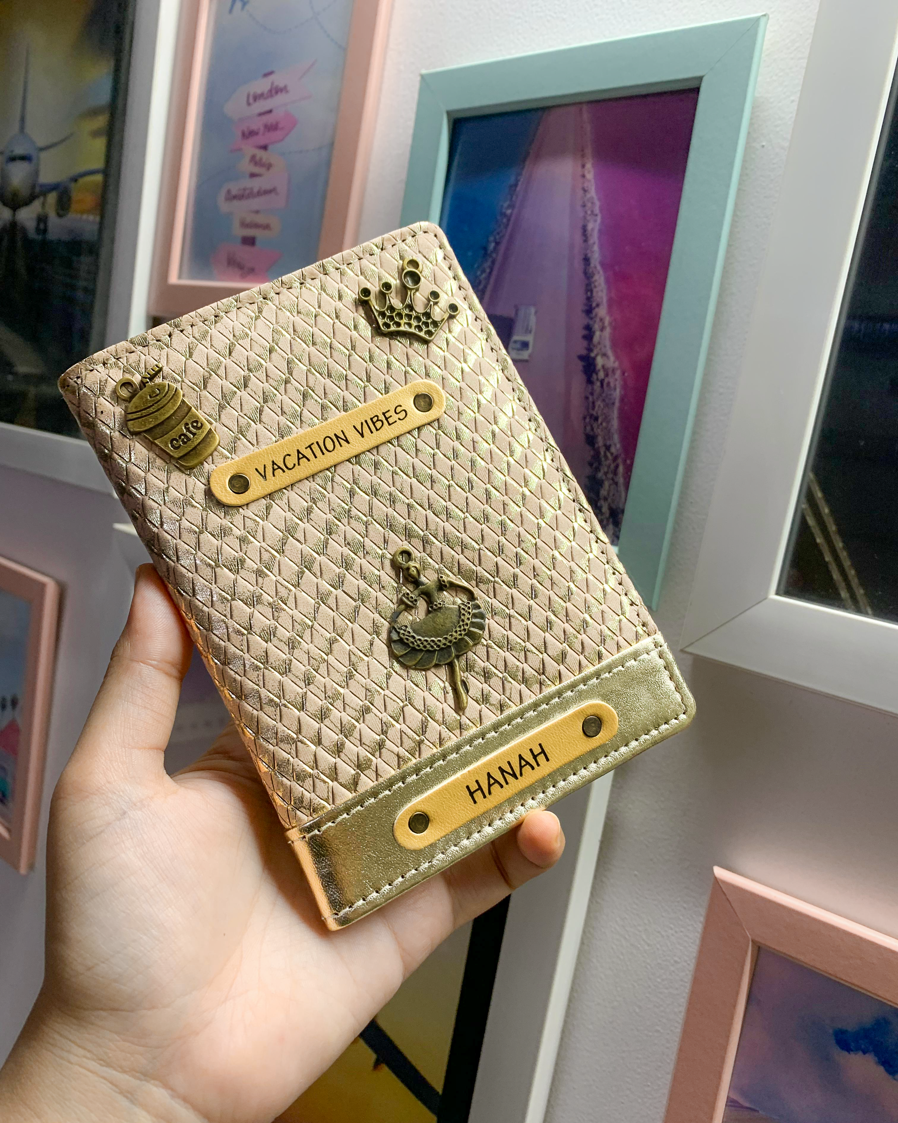 Vacation Vibes Passport Cover - Rose Gold Edition