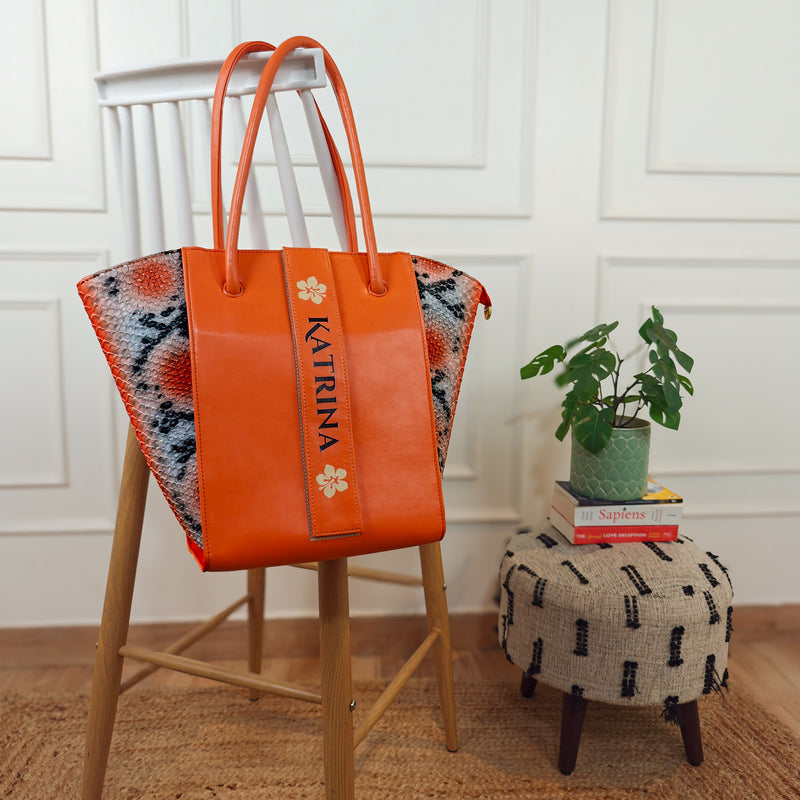 Tote Bags for Women - Orange Oasis Edition